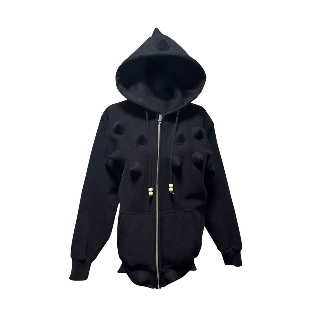 dinosaur spines Doubie Zip-Up Hoodie