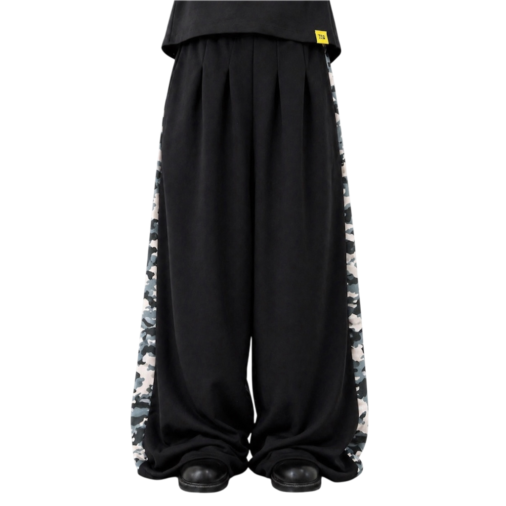 SWITCH CAMO SWEAT PANTS BLACK