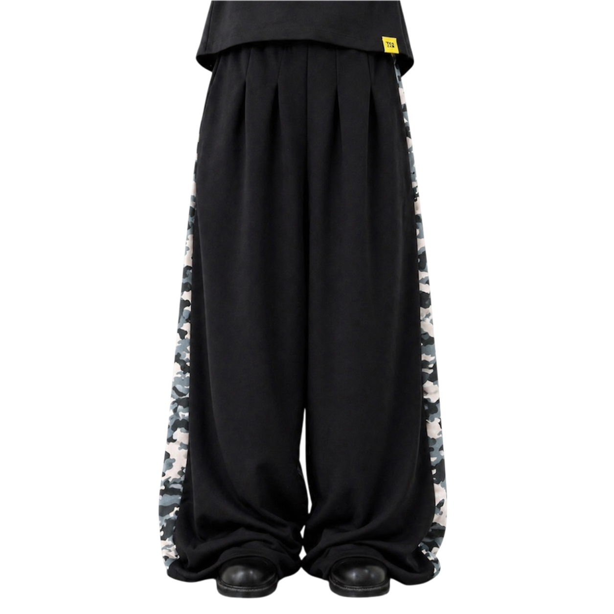 SWITCH CAMO SWEAT PANTS BLACK