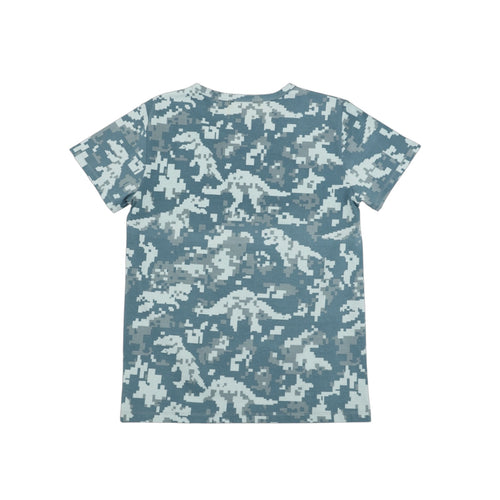 DINO CAMO TEE BLUE
