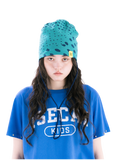 EGG STRING BEANIE TURQUOISE BLUE