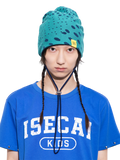 EGG STRING BEANIE TURQUOISE BLUE