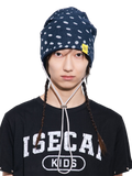 EGG STRING BEANIE SMOKE NAVY