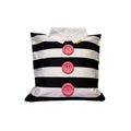 SHIRT CUSHION COVER BLACK&WHITE