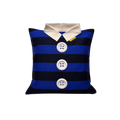 SHIRT CUSHION COVER BLUE&NAVY