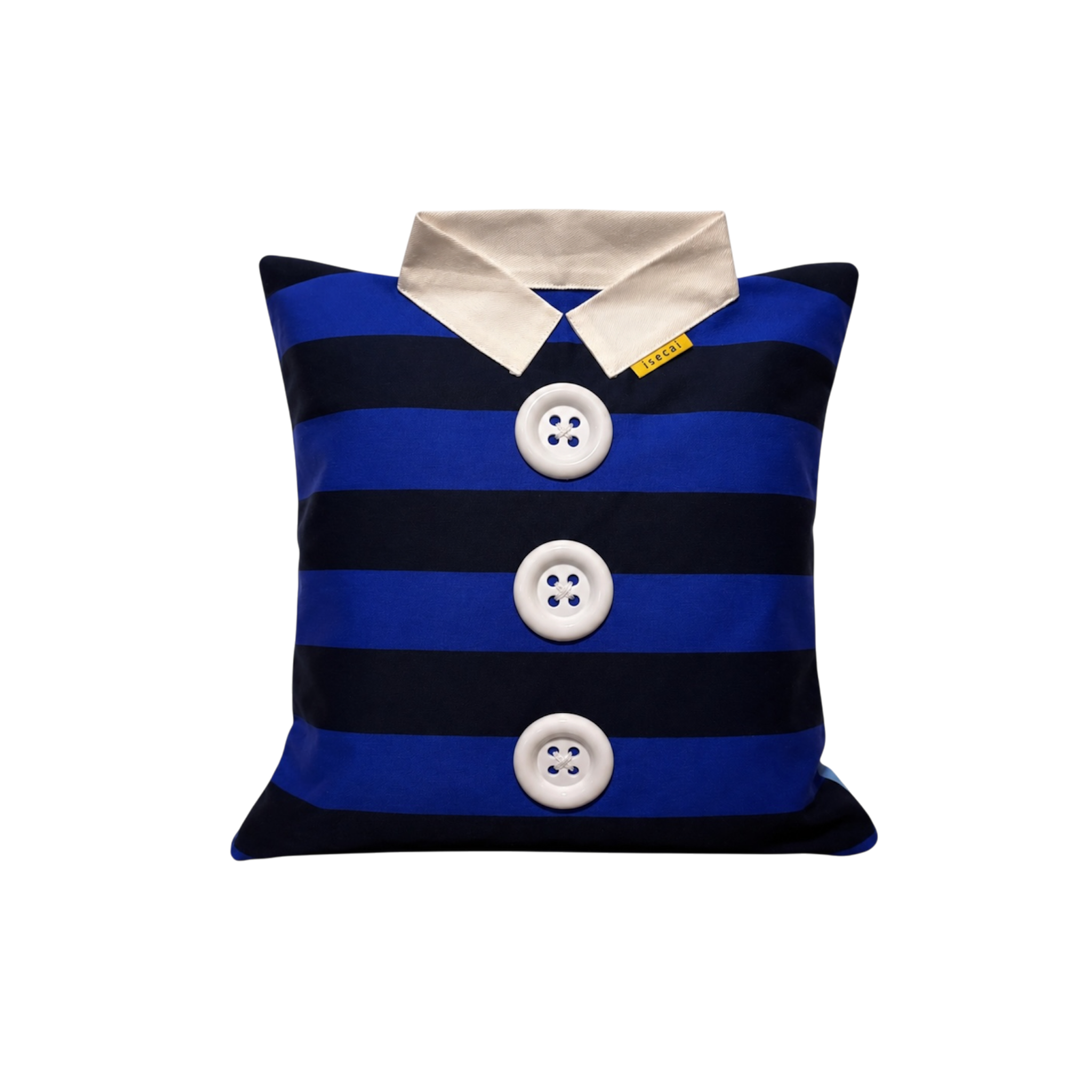 SHIRT CUSHION COVER BLUE&NAVY