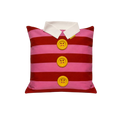 SHIRT CUSHION COVER RED&PINK