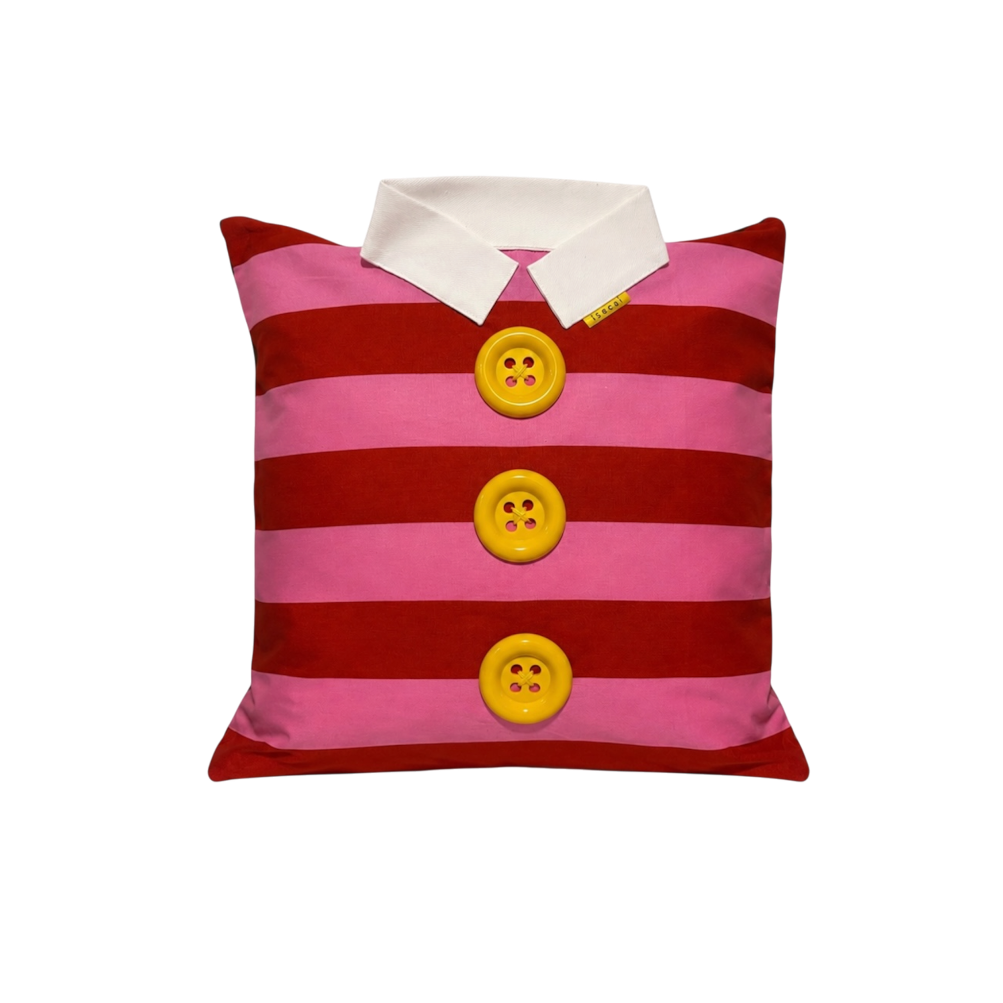 SHIRT CUSHION COVER RED&PINK