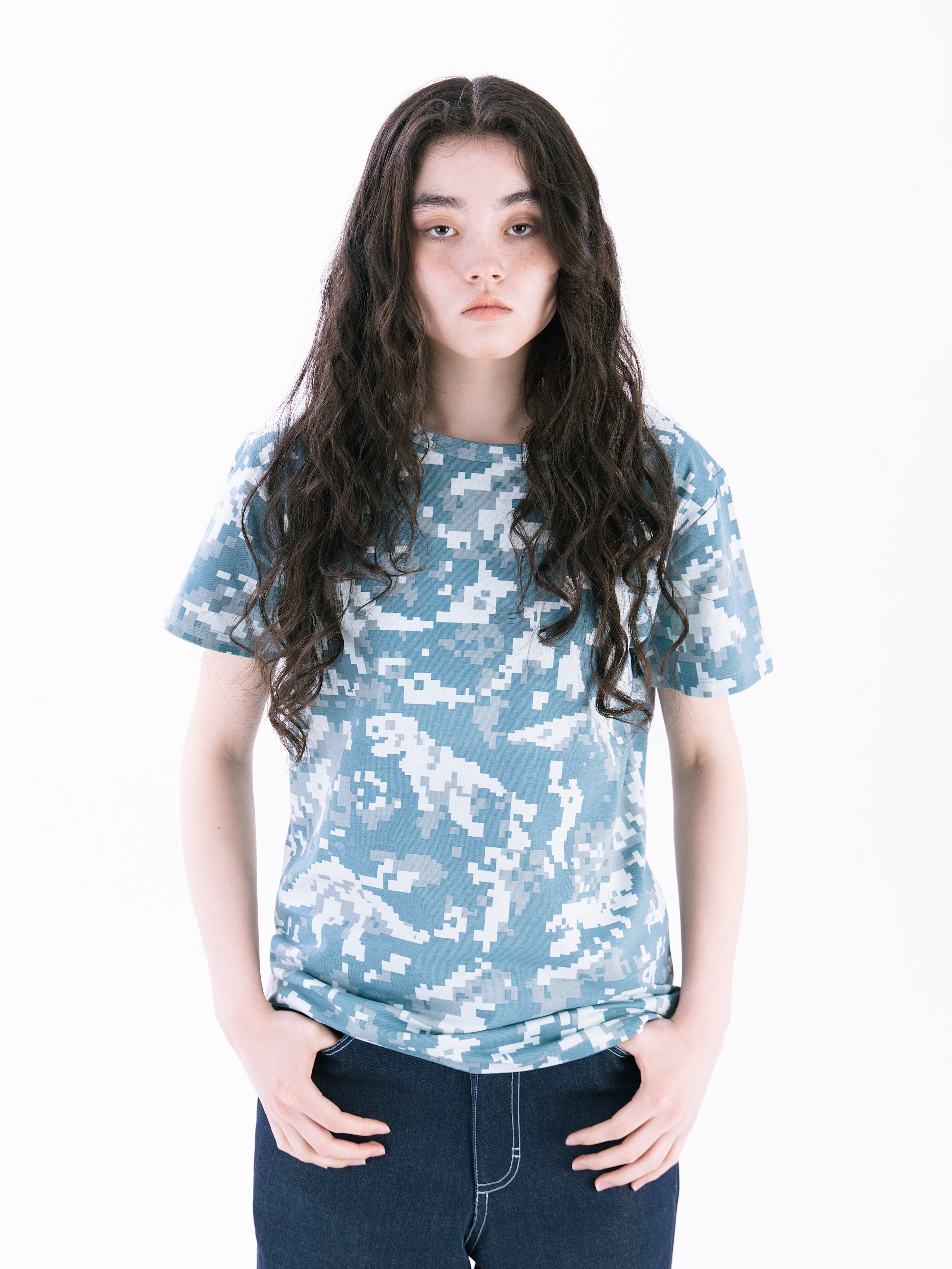 DINO CAMO TEE BLUE