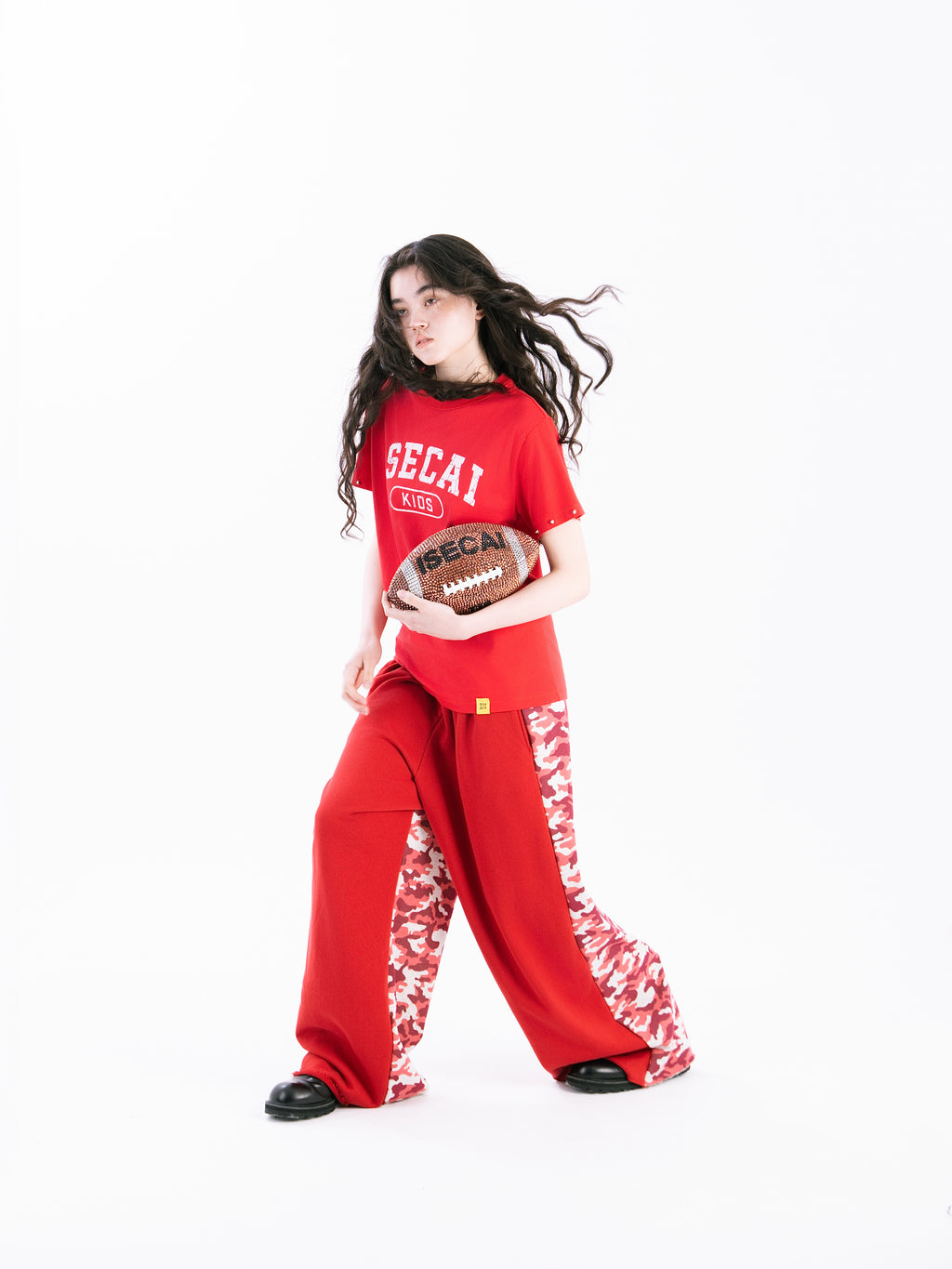 SWITCH CAMO SWEAT PANTS RED