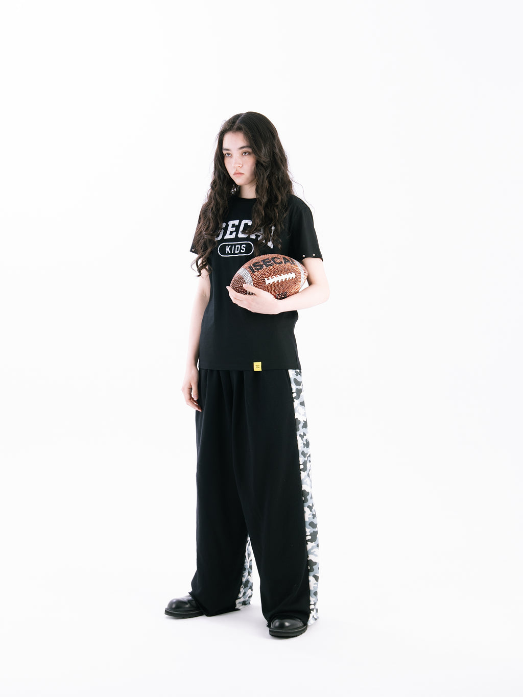 SWITCH CAMO SWEAT PANTS BLACK