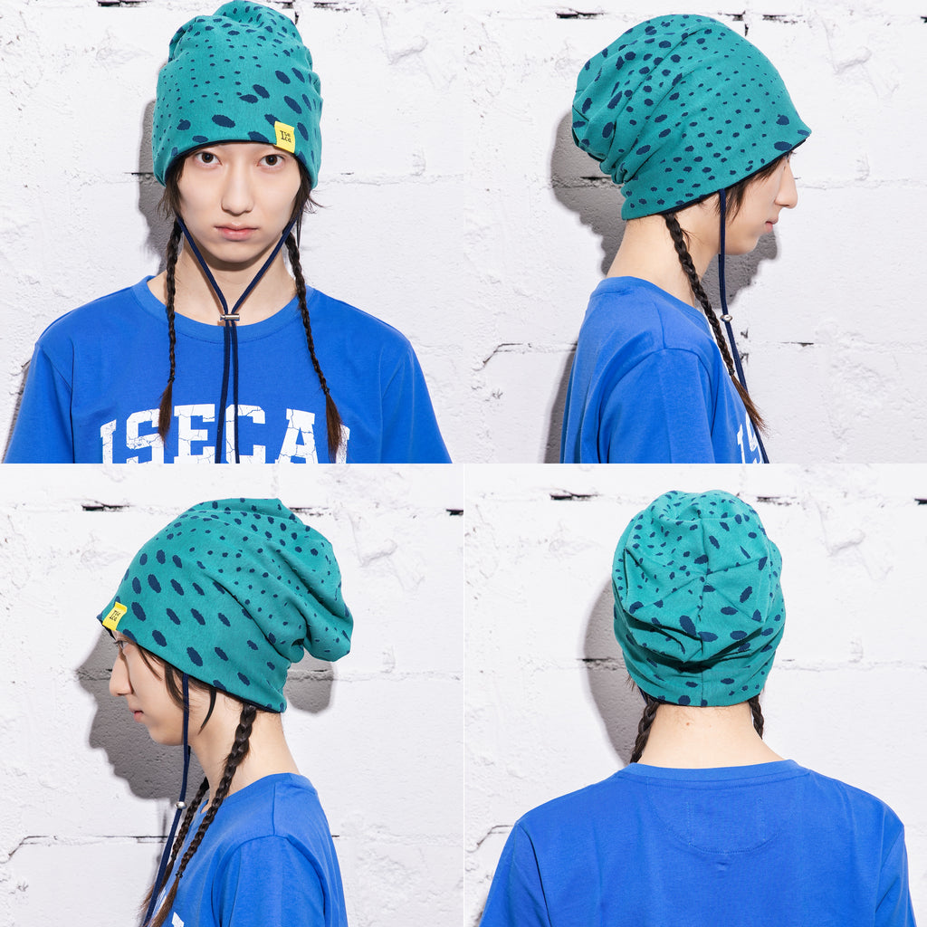EGG STRING BEANIE TURQUOISE BLUE